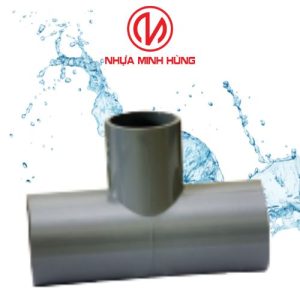 Tê giảm uPVC nhựa Minh Hùng