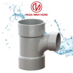 Tê cong giảm uPVC nhựa Minh Hùng