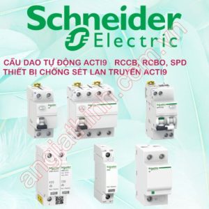 RCCB, RCBO, SPD, thiết bị chống sét lan truyền Acti9 Schneider