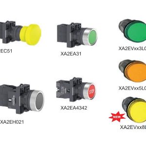 Nút nhấn - đèn báo - công tắc xoay họ XA2 Schneider