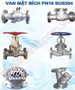 Van mặt bích SUS 304 PN16