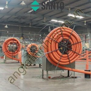 Đại lý ống gân xoắn HDPE cam Santo