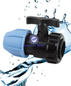 Van 1 zắc co HDPE vặn ren (Finmax)
