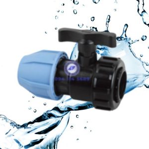 Van 1 zắc co HDPE vặn ren (Finmax)