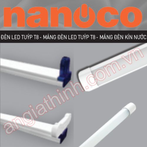 MÁNG ĐÈN LED TUÝP T8 - MÁNG ĐÈN KÍN NƯỚC NANOCO