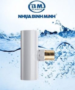 Chữ T ren ngoài PVC, thau Bình Minh