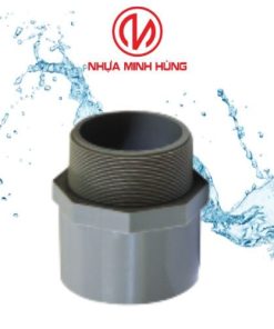 Nối ren ngoài uPVC nhựa Minh Hùng