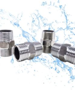 Nối 2 đầu ren ngoài Inox (Kép Inox)