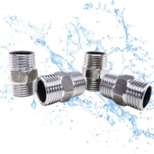 Nối 2 đầu ren ngoài Inox (Kép Inox)