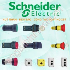 Nút nhấn - đèn báo - công tắc xoay họ XB7 Schneider