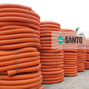 Đại lý ống gân xoắn HDPE luồn dây điện Santo