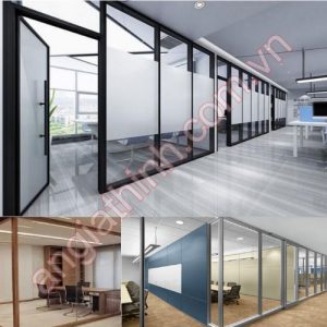 Thi công vách nhôm kính SGA - Xingfa - PMI