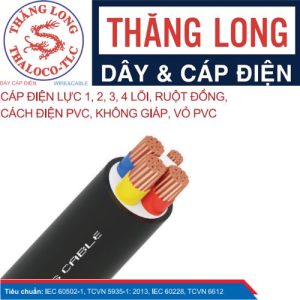Cáp điện CVV 1 - 4 lõi Đại Long